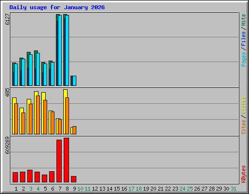 Daily usage for January 2026
