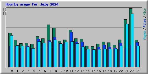 Hourly usage for July 2024