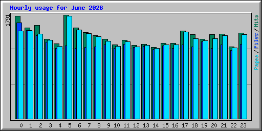 Hourly usage for June 2026