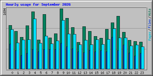Hourly usage for September 2026