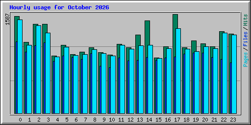 Hourly usage for October 2026