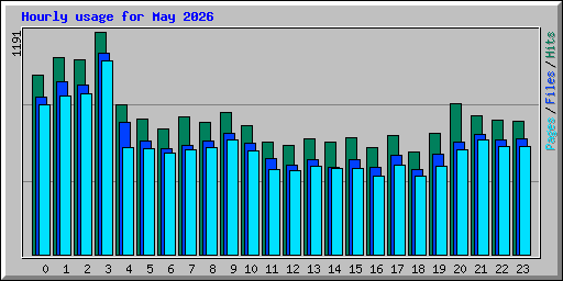 Hourly usage for May 2026